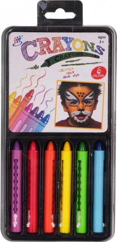 Face Painting Set – Wax Crayons, 6 Colors
