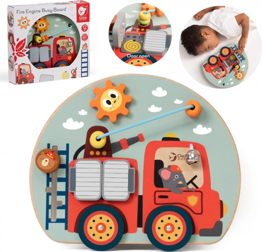 CLASSIC WORLD multifunctional activity board 6-in-1 firefighters