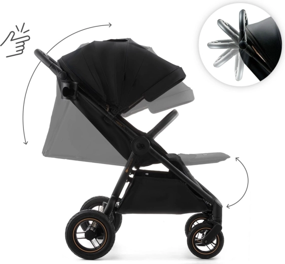 Grande capote avec UPF50+ et aération intelligente