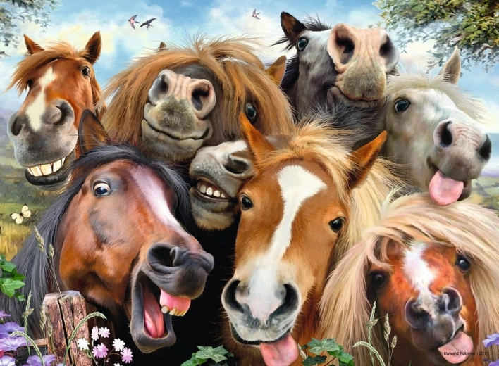 Puzzle with Horse Theme 500 Pieces