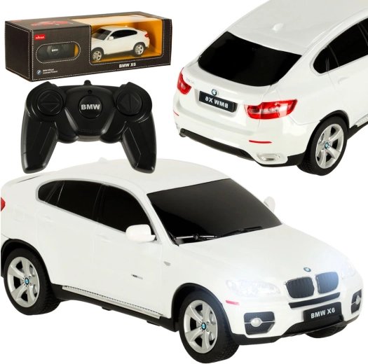 Diaľkovo ovládané auto BMW X6 1:24 biele