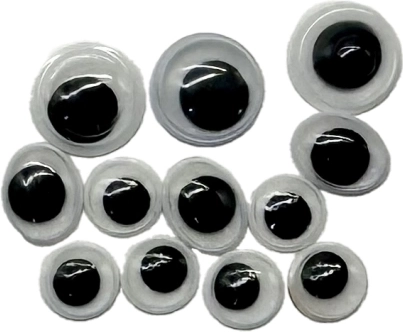 Ukrasite radove šljokicama i pomičnim očima