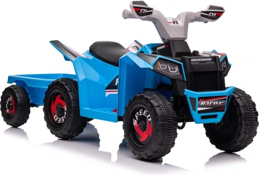Modri baterijski štirikolesnik XMX630T s prikolico