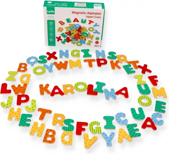 New Magnetic Alphabet - Wooden Letters
