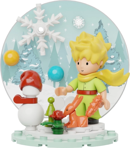 Incantevole scena invernale con Il Piccolo Principe