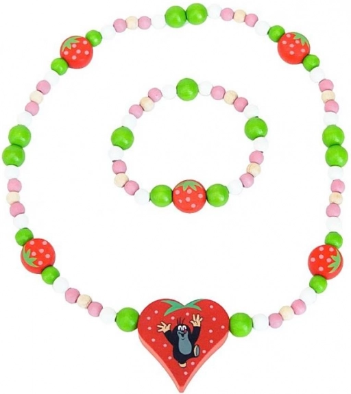 Detoa collier et bracelet La Petite Taupe et les fraises