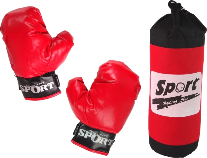 Kids’ boxing set – punching bag and hook-and-loop gloves