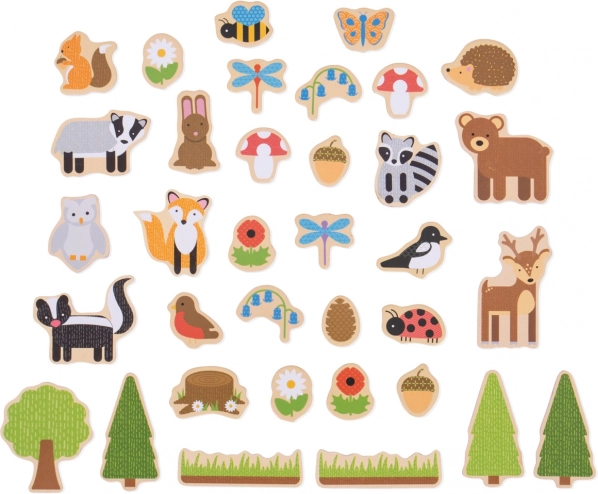 Magnetky Animaux de la Forêt de Bigjigs Toys