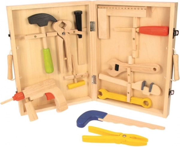 Leseni kovček z orodjem Bigjigs Toys