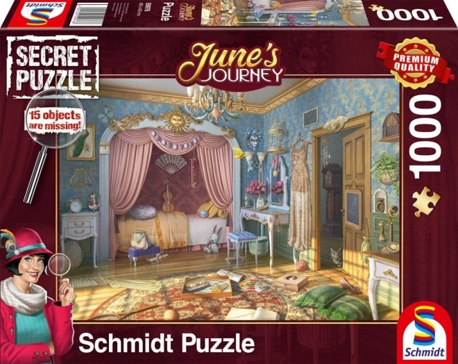 Schmidt Mysterious Puzzle June's Journey: Miss June's Bedroom 1000 Pieces