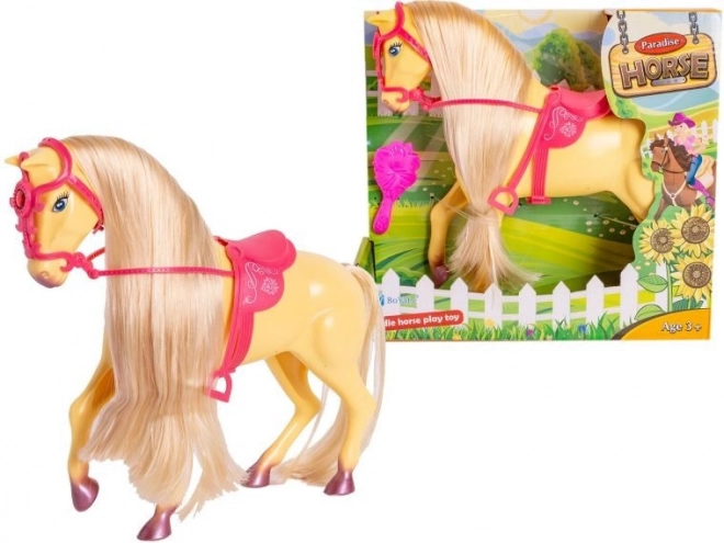 Horse with a long mane