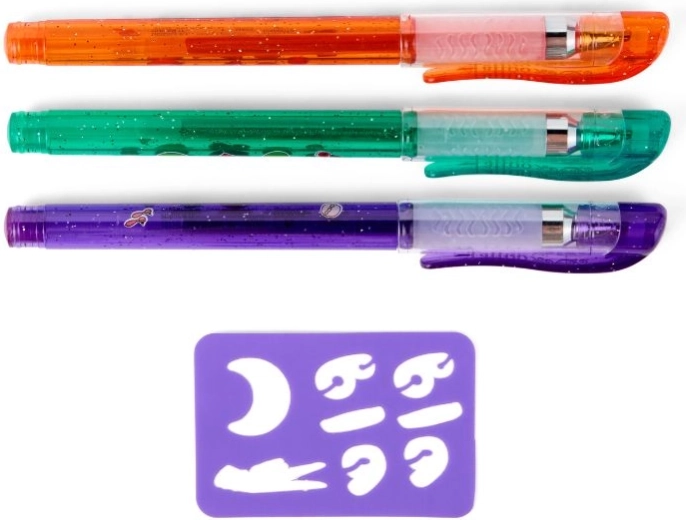 Stylos gel pailletés pour des tatouages temporaires marquants
