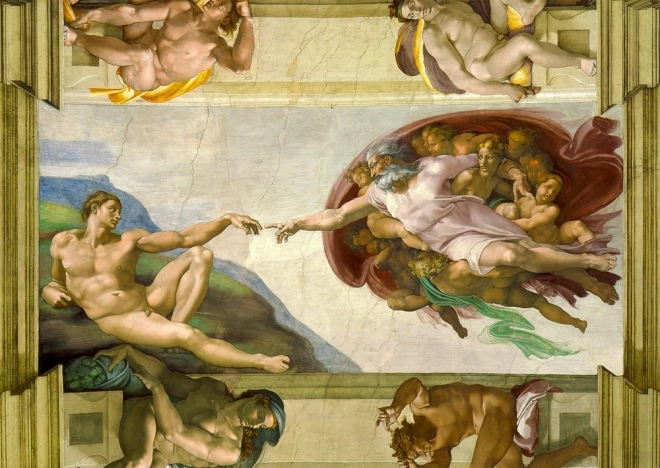 Puzzle Michelangelo Buonarroti: The Creation of Adam 1000 Pieces