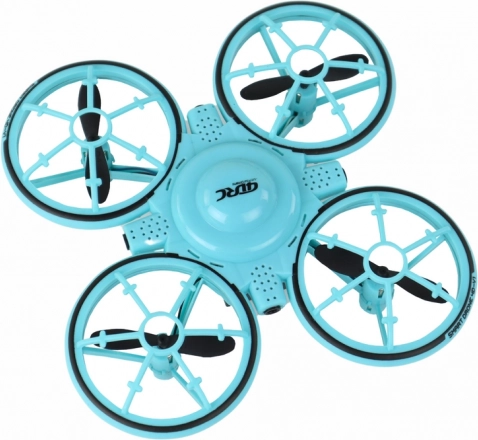 Kids' blue drone with LED lights and a wrist controller