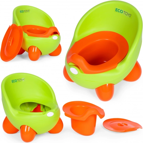 Children's Potty ECOTOYS with Removable Green Insert