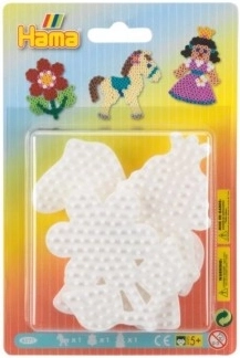 Hama Iron-on Beads Boards in the Shape of Flowers, Horses, and Princesses