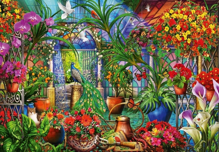 Puzzle Tropical Greenhouse 1000 Pieces