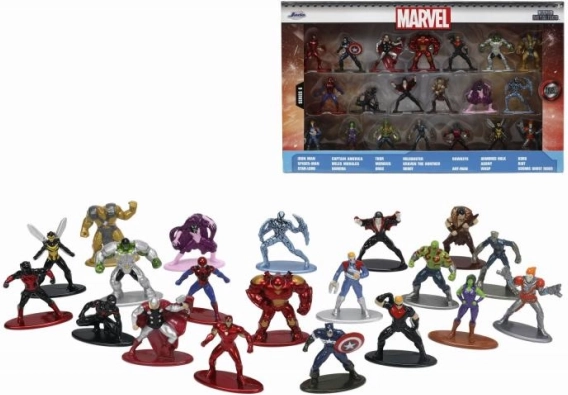 Figurines nano en métal Marvel – coffret de collection 20 pcs, série 6