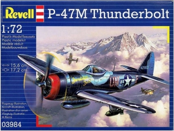 Plastic modelvliegtuig P-47 Thunderbolt