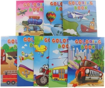Színezőkönyv közlekedési eszközök A4