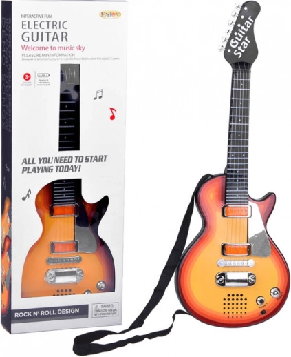 Electric guitar for children melodies light + strap IN0169 CI