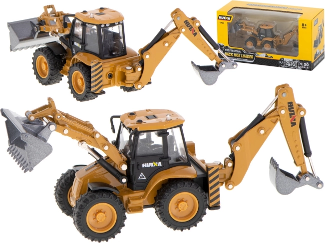 Modèle en métal de tractopelle avec godets mobiles 1:50 H-TOYS
