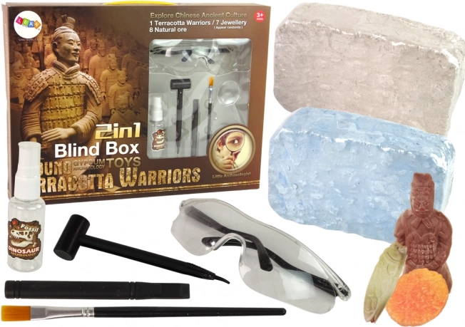 Set archeologico 2-in-1 – cristalli e tesori per bambini