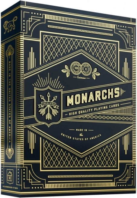 Carte da gioco Monarchs nere