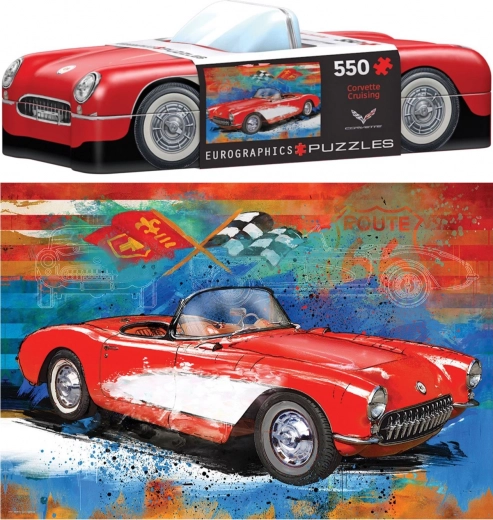 Puzzle in Tin Box Corvette 550 Pieces