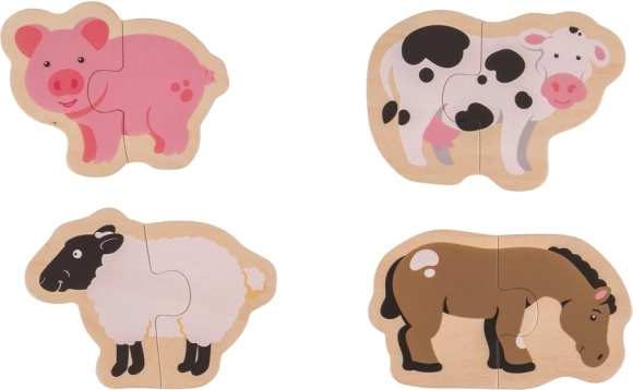 Bigjigs Toys gemakkelijk puzzel Boerderijdieren