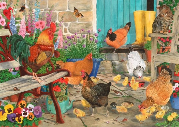 Puzzle Chicken Fun 1000 Pieces