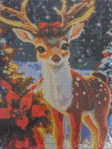Diamantové malování Vánoční Sob 23x30cm