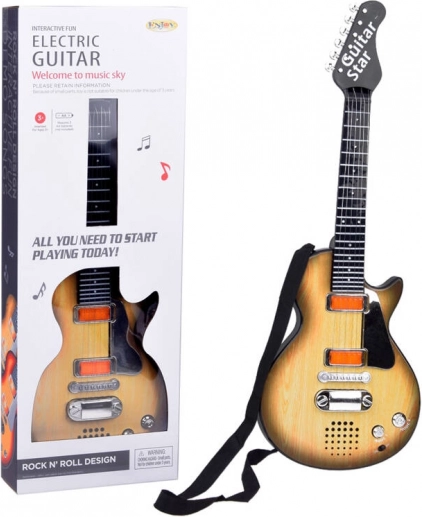 Chitarra elettrica per bambini melodia luce + tracolla IN0169 JA
