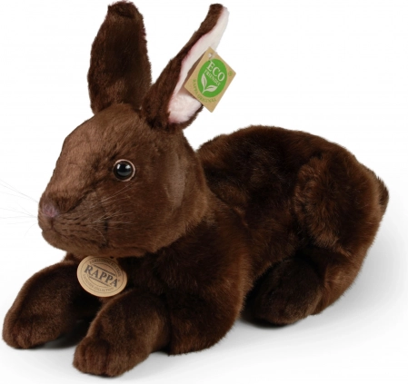 Lapin en peluche allongé 36 cm ÉCOLOGIQUE
