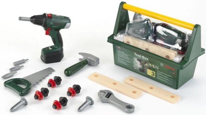 Set di attrezzi BOSCH II con trapano – valigetta giocattolo per bambini