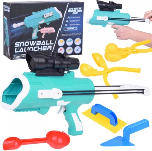 6in1 Snowball Set with Gun and Molds for Kids