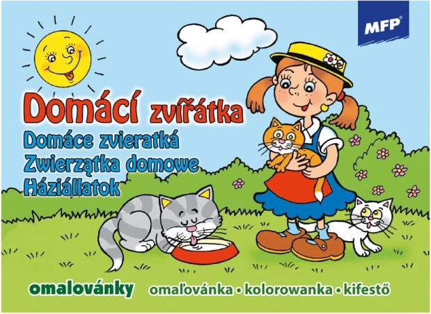 Coloring Book Domestic Animals for Children