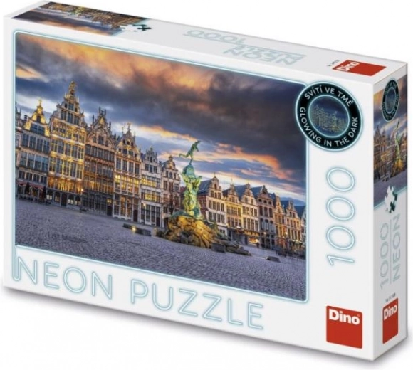 Neon Puzzle Storm over Antwerp 1000 pieces