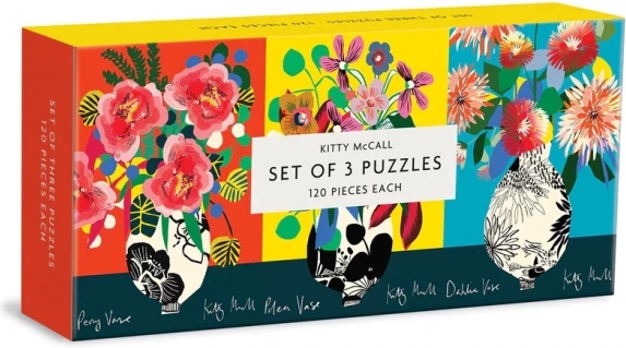 Galison Puzzle Set Kitty McCall 120 pieces 3-in-1