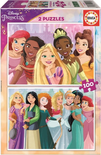 Educa Puzzle Disney Princesses 2×100 Pieces