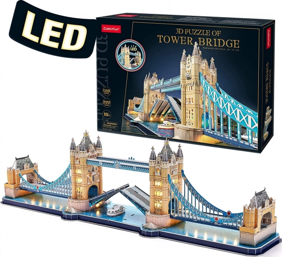 Lichtgevend 3D-puzzel Tower Bridge - 222 stukjes