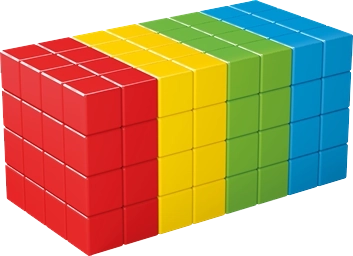 Geomag Magicube Full Color – magnetic construction set 128 cubes