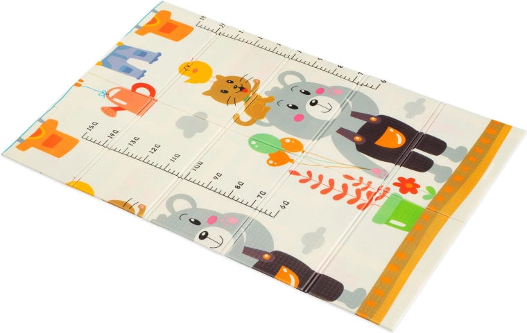 Double-sided design: growth chart and roads