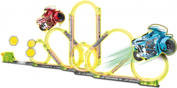 Spin and Build superbane med to motorcykler