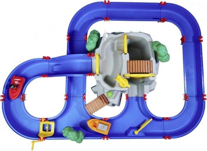 Large set with 69 pieces, 2 boats, and 3 figures