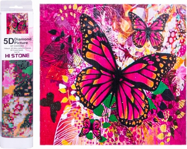 Diamond Painting Fluttering Wings 30 × 40 cm