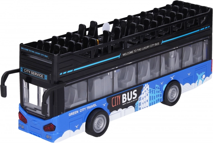 Bus touristique à impériale avec effets 28 cm