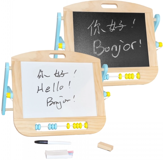 2Kids Toys magnetic double-sided tabletop board with abacus