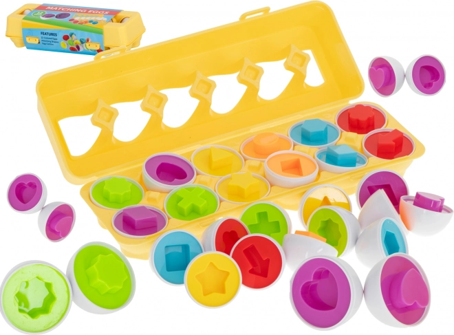 Gioco educativo uova per bambini - riconoscimento delle forme