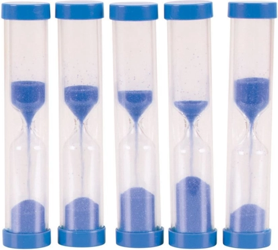 Bigjigs Toys presýpacie hodiny 5 minút modré